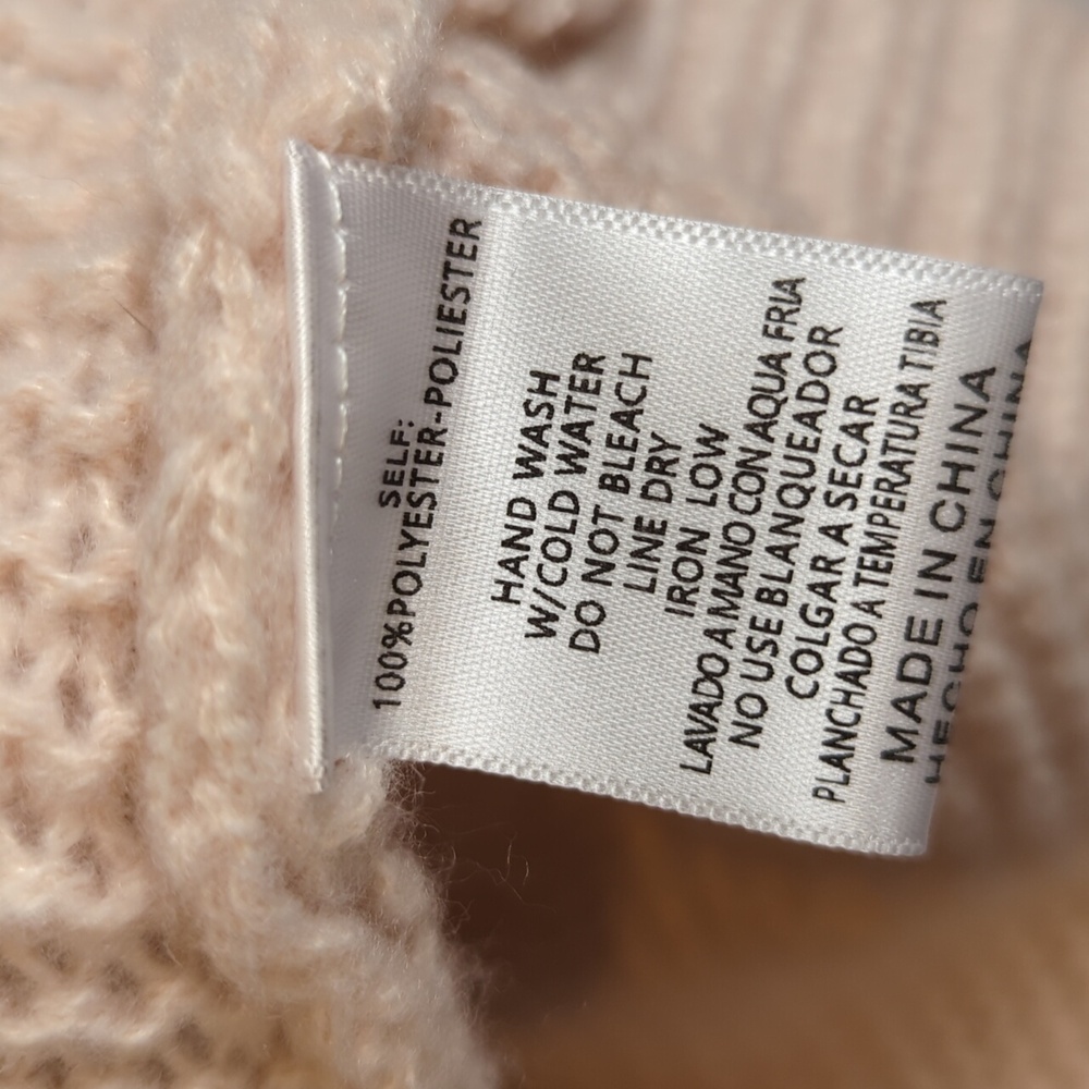 Listicle Beige Sweater with Burgundy Details - Picture 6 of 8